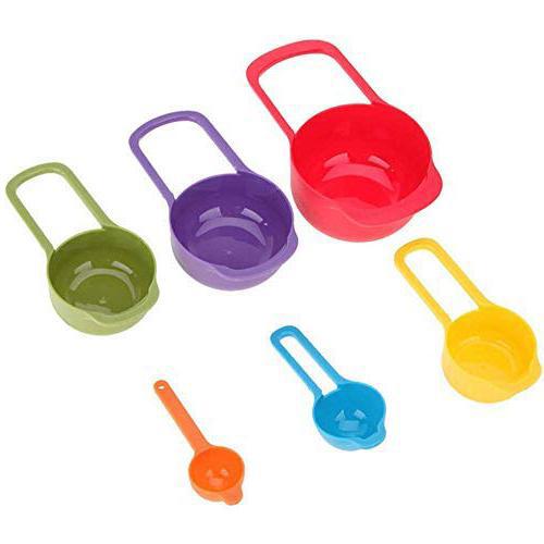0811 Plastic Measuring Spoons for Kitchen (6 pack) - SkyShopy 0811 Plastic Measuring Spoons for Kitchen (6 pack) - SkyShopy